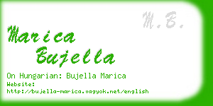 marica bujella business card